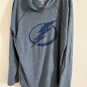 Tampa Bay Lightning Lightweight Hoodie with Lightning Logo
